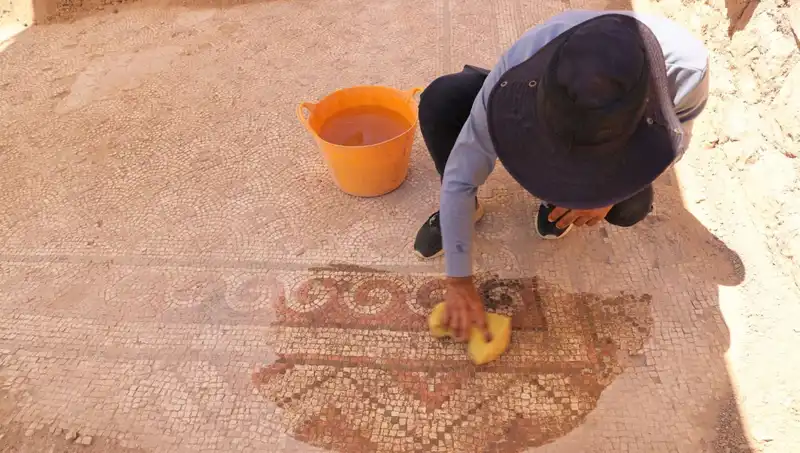 Mardin'de 1500 Yıllık Mozaik Keşfi Şaşkınlık Yarattı!