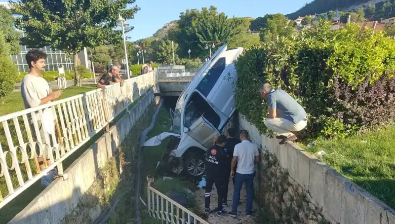 Muğla'da Direksiyon Kıran Şoför Kazaya Neden Oldu