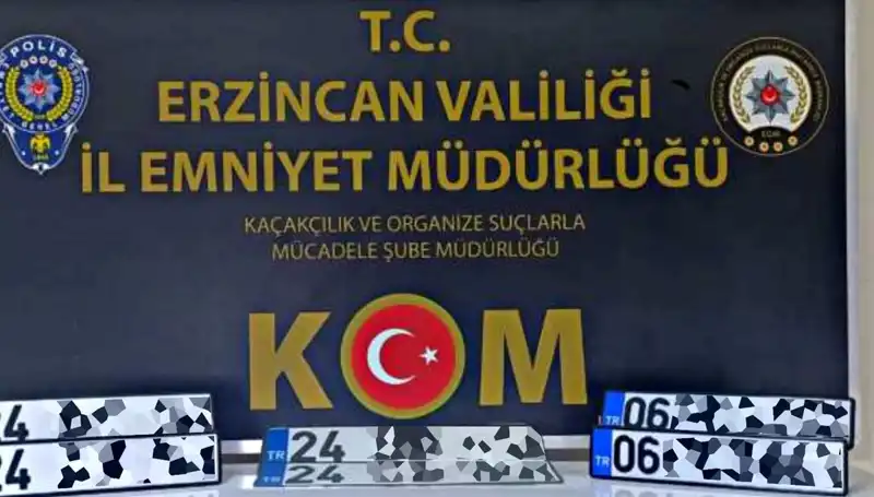 Erzincan’da APP Plaka Operasyonu: Yasa Dışı İşlemler Çökertildi!